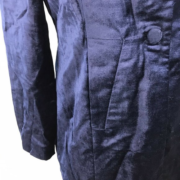 CAbi The Entrance Coat Velvet Buttons Blue #3489 - Picture 5 of 11